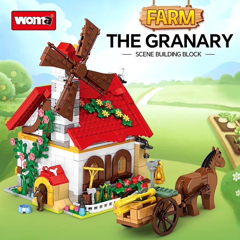 Farm House Building Toy