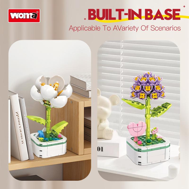 Flower Pot Collection - Clematis/Jasmine/Red Peony/Camellia/Hyacinth/Sunflower