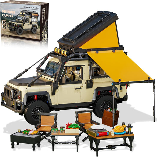 2766 PCS Off‑Road Camper Model Building Block Set with Tent & Camping Gear – Building Toy for Adults & Kids 8+
