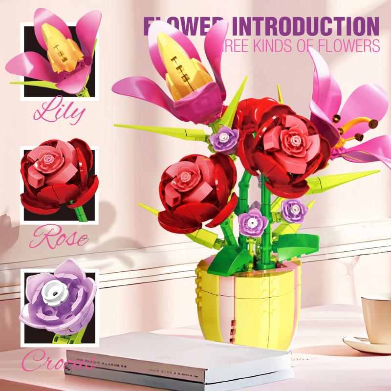 Lily & Rose Potted Planters