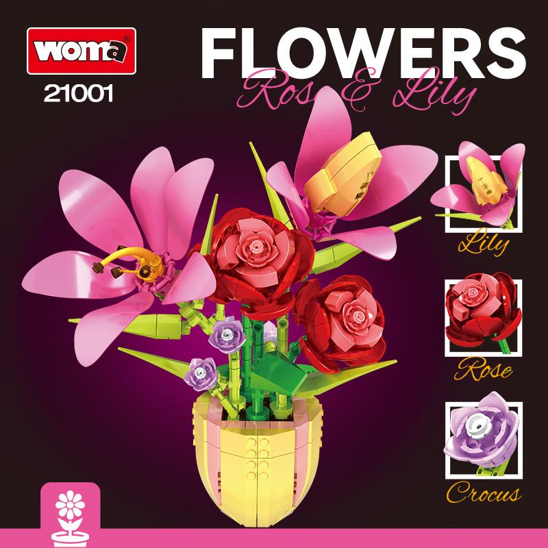 Lily & Rose Potted Planters