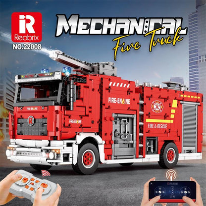 Reobrix Technic 22008 Fire Truck Building Blocks Set