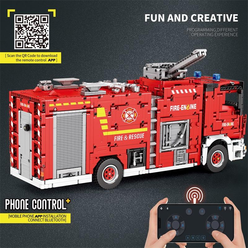 Reobrix Technic 22008 Fire Truck Building Blocks Set