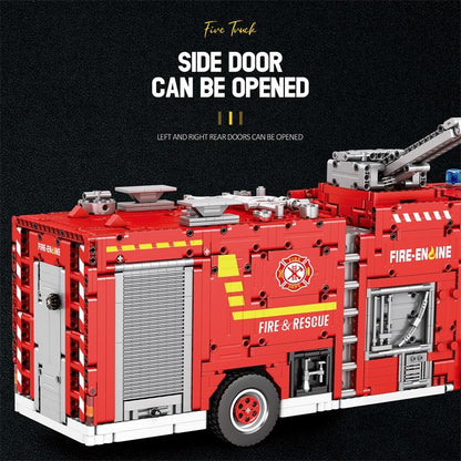 Reobrix Technic 22008 Fire Truck Building Blocks Set