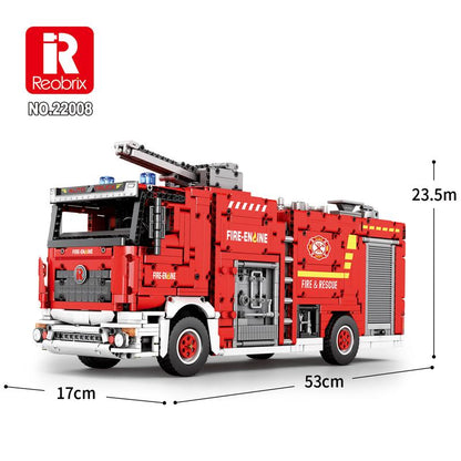 Reobrix Technic 22008 Fire Truck Building Blocks Set