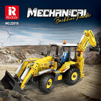 Excavator and Bulldozer 2 in 1 Building Blocks Set (NO.22018)