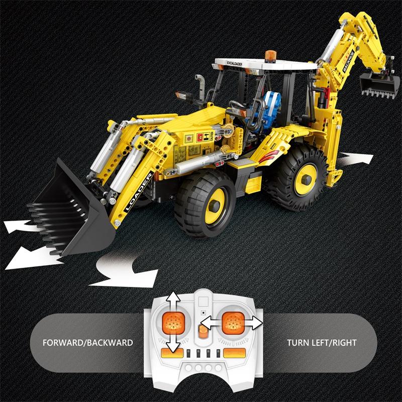 Excavator and Bulldozer 2 in 1 Building Blocks Set (NO.22018)