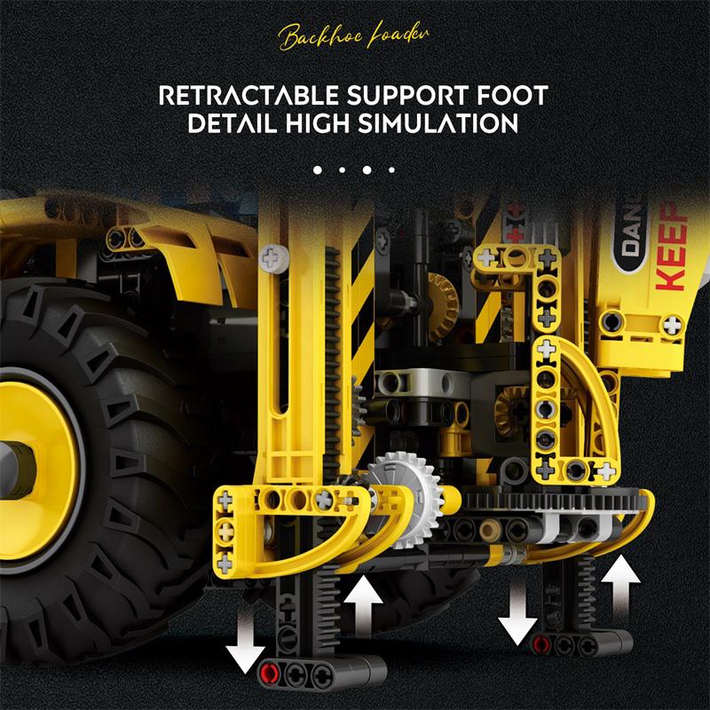 Excavator and Bulldozer 2 in 1 Building Blocks Set (NO.22018)
