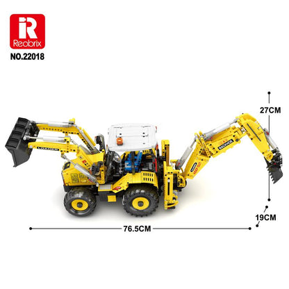 Excavator and Bulldozer 2 in 1 Building Blocks Set (NO.22018)