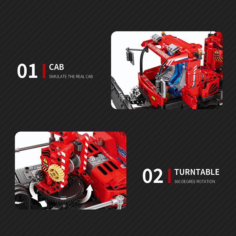Snow Plow Truck Building Blocks Set (NO.22019)
