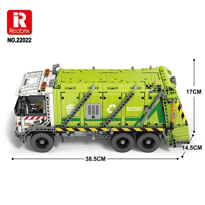 Reobrix Technic 22022 Garbage Truck Building Blocks Set