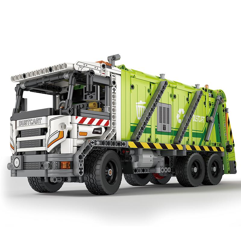 Reobrix Technic 22022 Garbage Truck Building Blocks Set