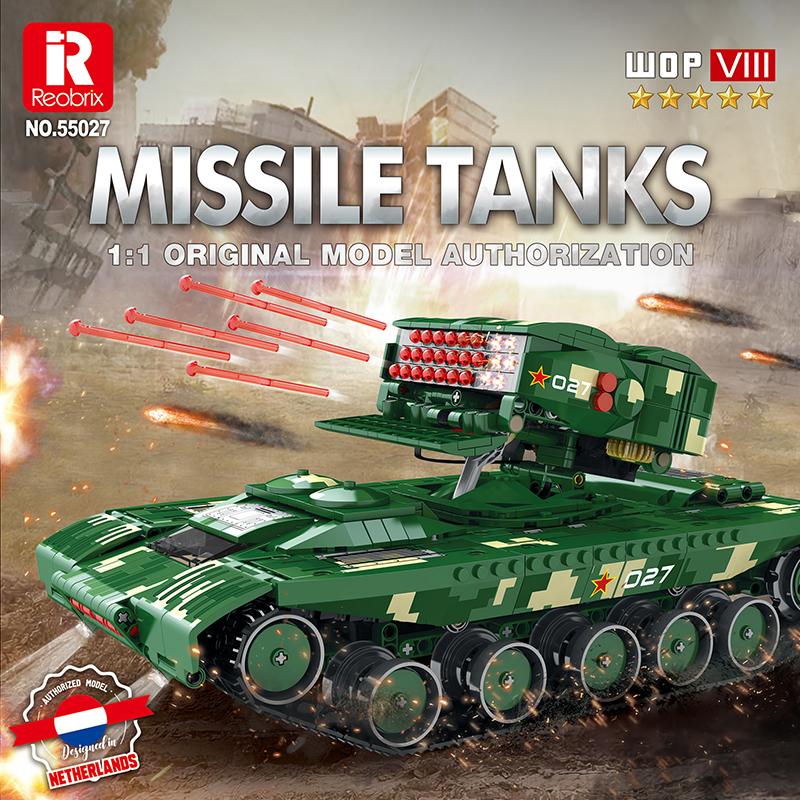 Missile Tank Building Block Set (NO.55027)
