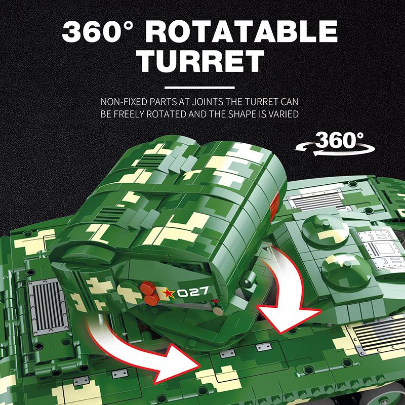 Missile Tank Building Block Set (NO.55027)