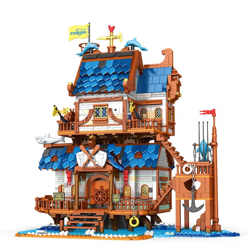 Fishing House Building Blocks Set (NO.66007)