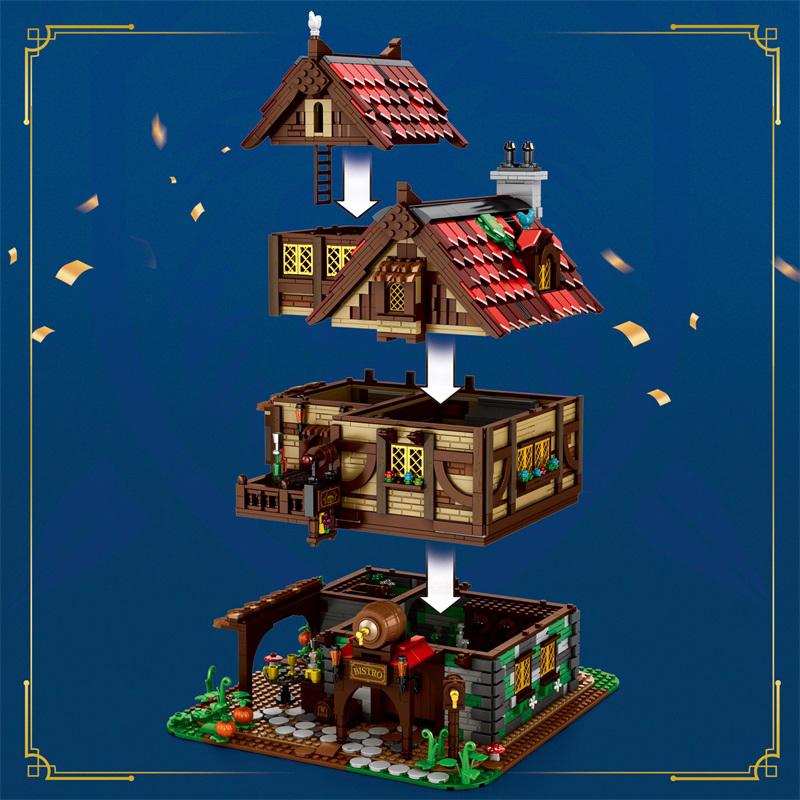Medieval Tavern Building Blocks Set (NO.66018)