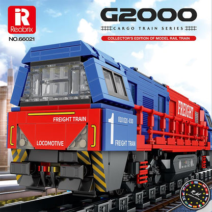 Freight Locomotive Building Blocks Set (NO.66021)