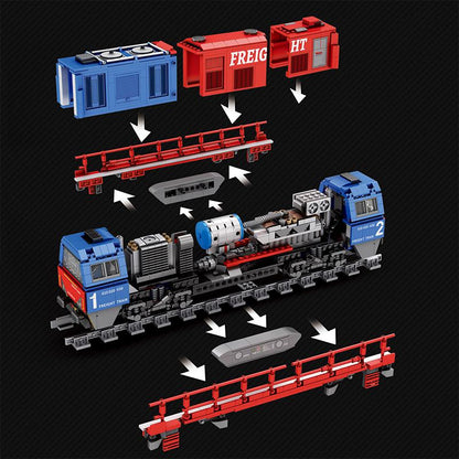 Freight Locomotive Building Blocks Set (NO.66021)