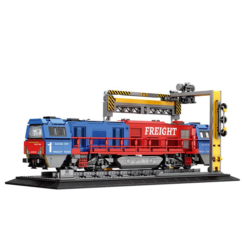 Freight Locomotive Building Blocks Set (NO.66021)