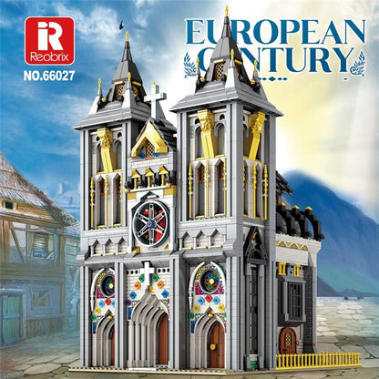Medieval Church Building Blocks with LED Light (NO.66027)