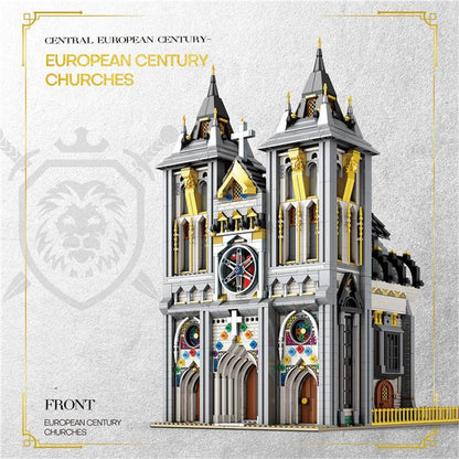 Medieval Church Building Blocks with LED Light (NO.66027)