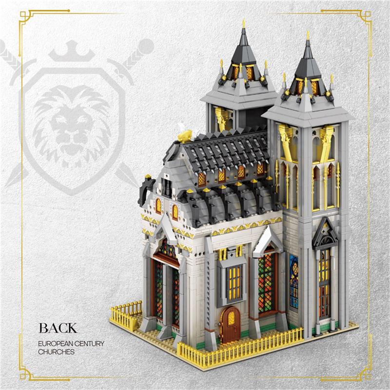 Medieval Church Building Blocks with LED Light (NO.66027)