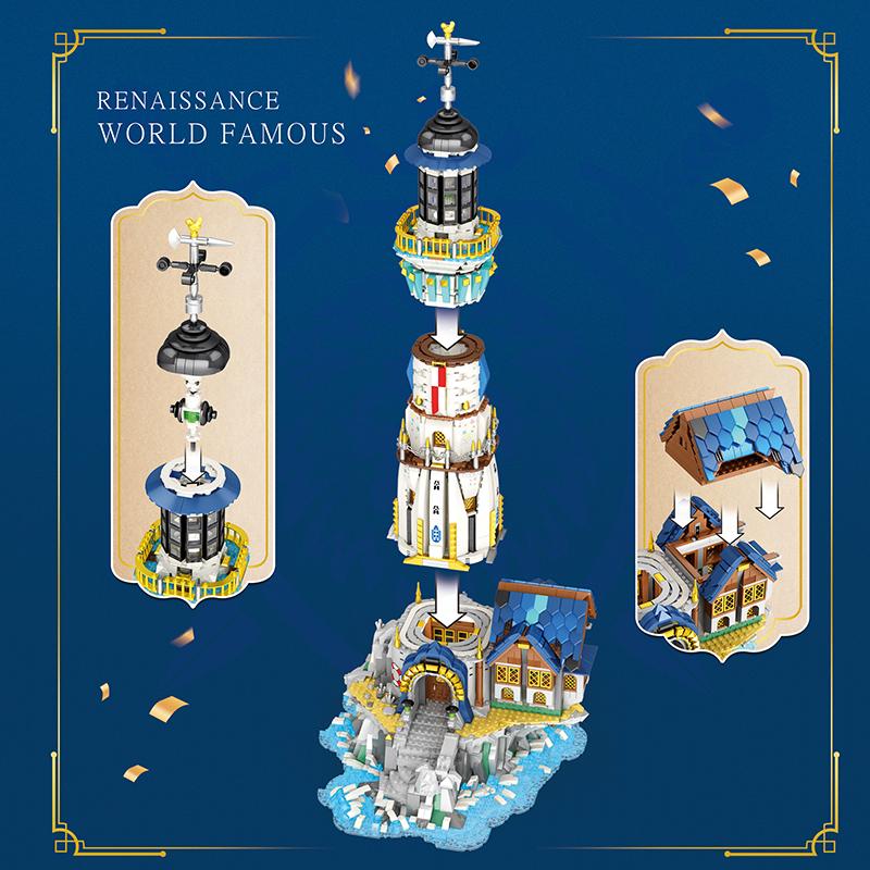 Medieval Lighthouse Building Block Set (NO.66028)