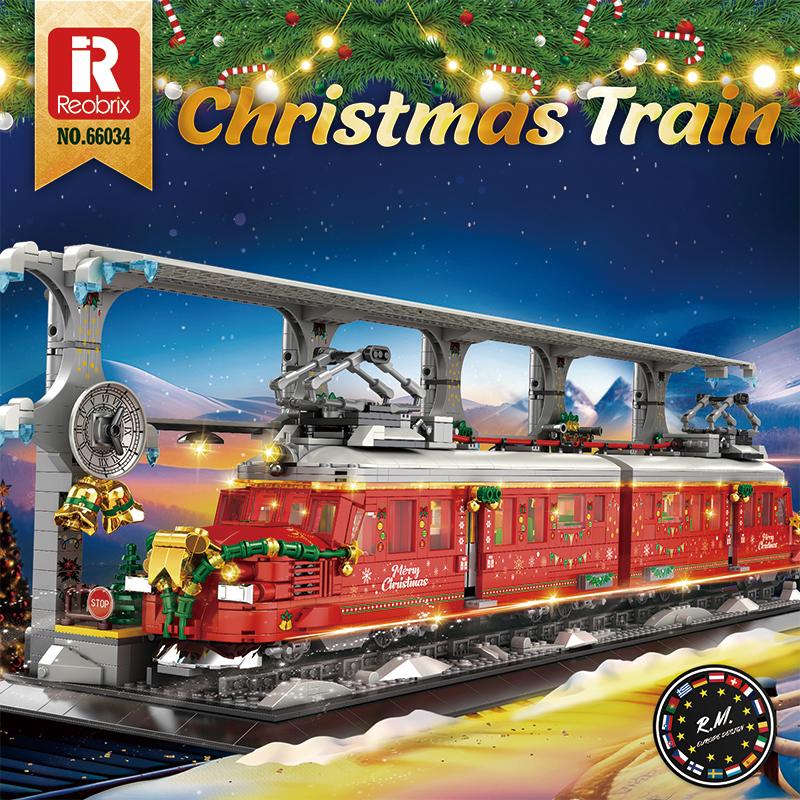 Christmas Train Building Blocks Set (NO.66034)