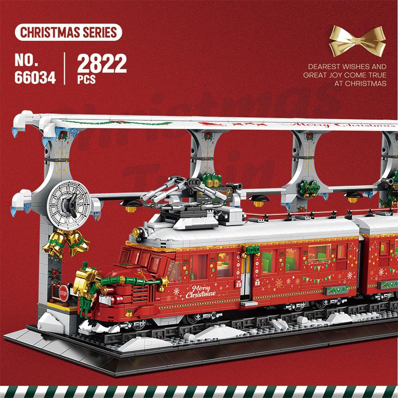 Christmas Train Building Blocks Set (NO.66034)