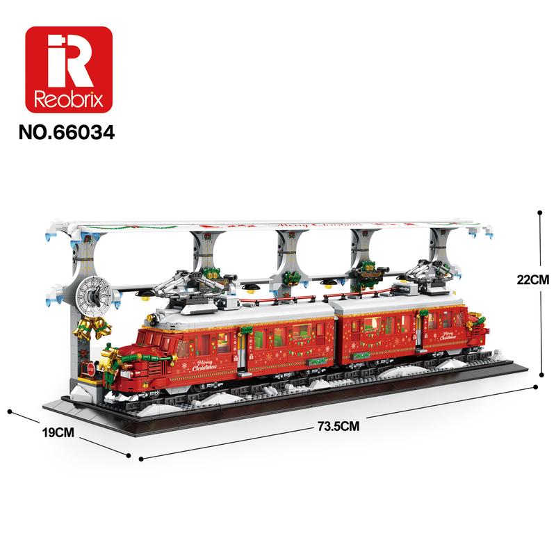 Christmas Train Building Blocks Set (NO.66034)
