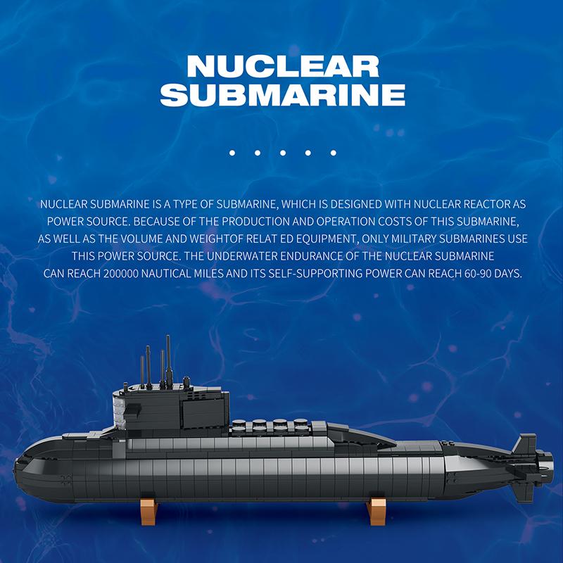 Nuclear Submarine Building Blocks Set (NO.800)
