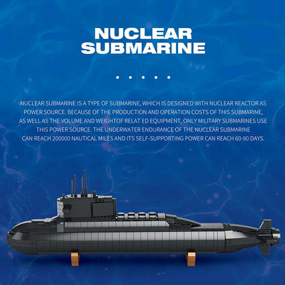 Nuclear Submarine Building Blocks Set (NO.800)