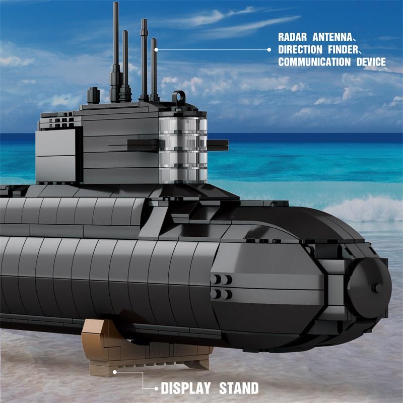 Nuclear Submarine Building Blocks Set (NO.800)