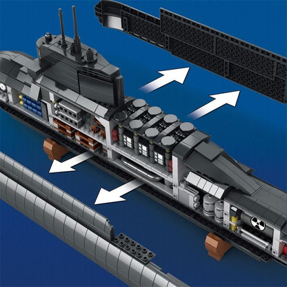 Nuclear Submarine Building Blocks Set (NO.800)