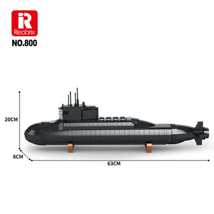 Nuclear Submarine Building Blocks Set (NO.800)