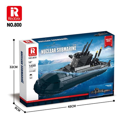 Nuclear Submarine Building Blocks Set (NO.800)