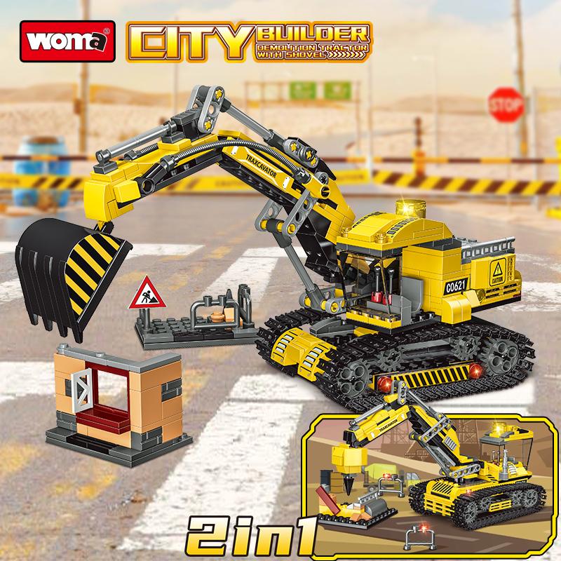 Technic Building Excavator Sets 2 in 1 - Construction Excavator Building Toys