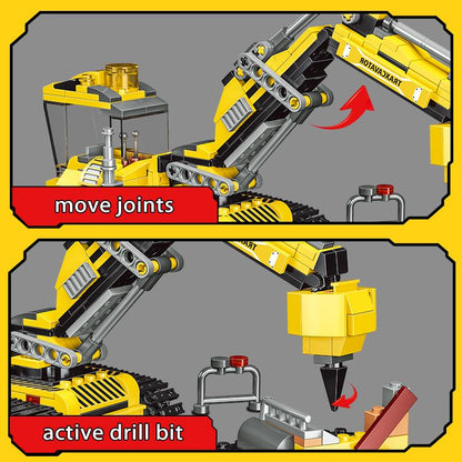 Technic Building Excavator Sets 2 in 1 - Construction Excavator Building Toys